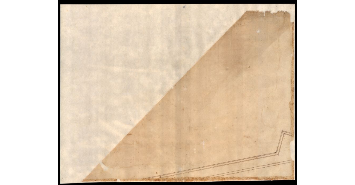 Pianta con la ritirata della scarpa della nuova fortificatione con le sue difese, nel modo apunto che sta posta sul proprio sito [a Lucca]