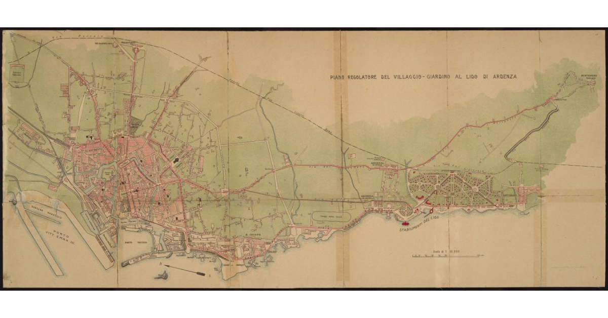 Piano regolatore del villaggio-giardino al Lido di Ardenza