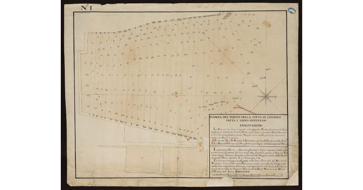 Pianta del Porto della Città di Livorno fatta l'anno MDCCXXXIII