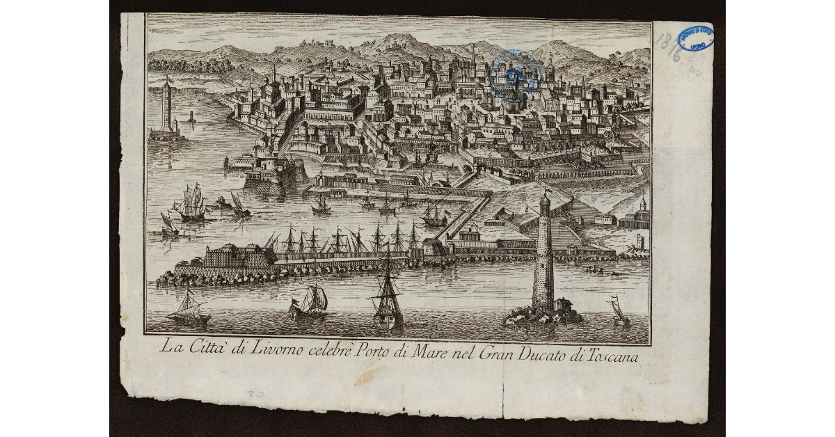La città di Livorno celebre porto di Mare nel Gran Ducato di Toscana