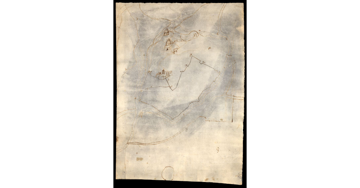 Pianta del castello di Gallicano