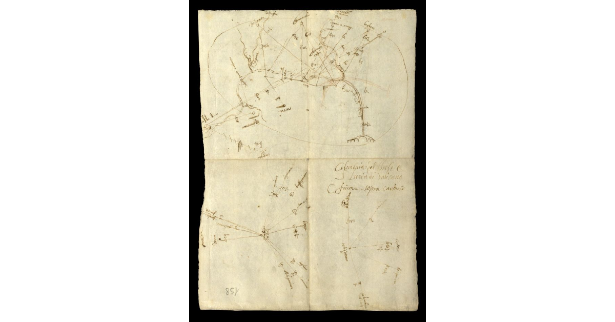 Colombaia del Cheli e S. Lucia di Galicano e fiume sopra Cardoso