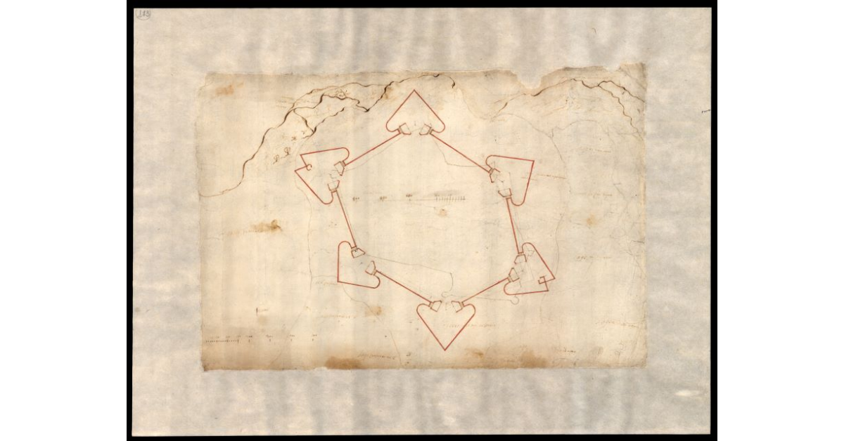 [Fortificazione presso un lago]