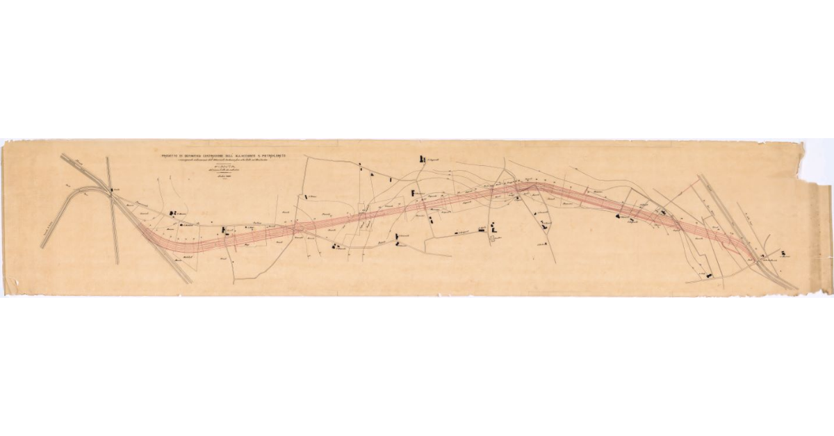 Progetto di definitiva costruzione dell'Allacciante S. Pietro-Loreto e conseguente sistemazione dell'Allacciante Cortonese fino alla Botte sul Montecchio