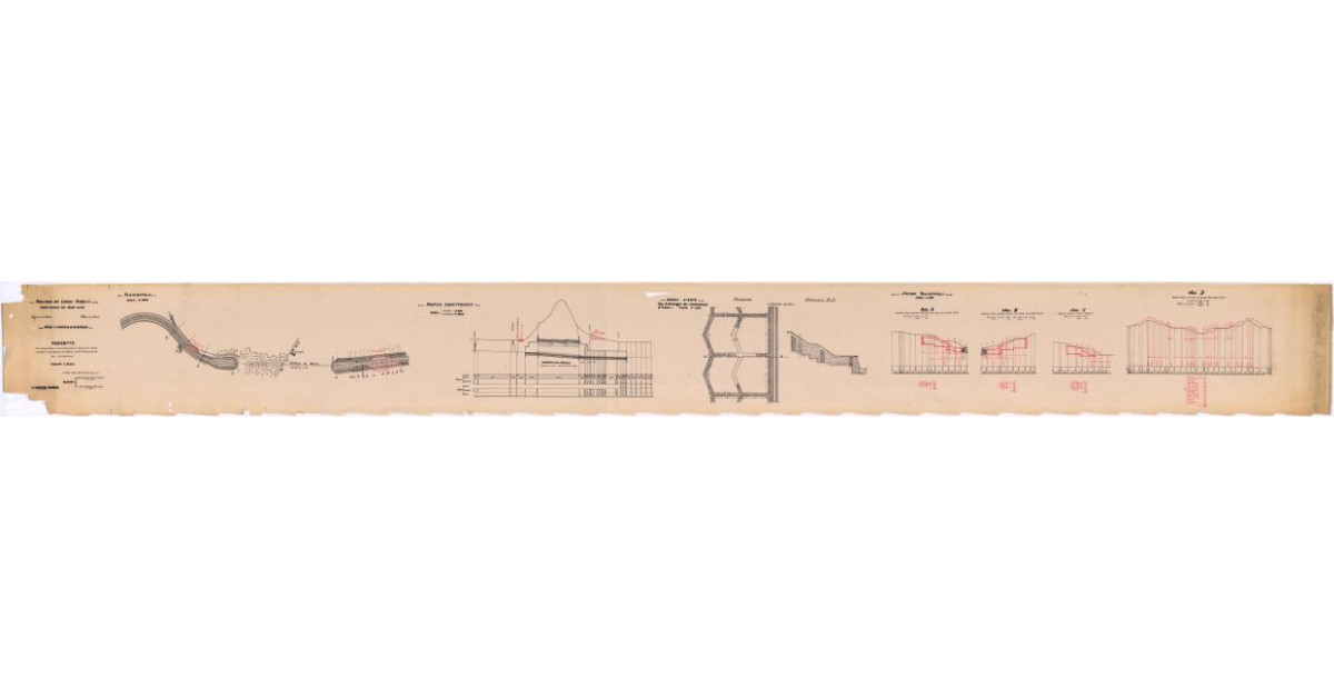 Opere di bonifica in Valdichiana. Progetto di espurgo frane e consolidamento di sponde nei tratti adiacenti alla Galleria di Brolio nell'Allacciante dei Rii Castiglionesi