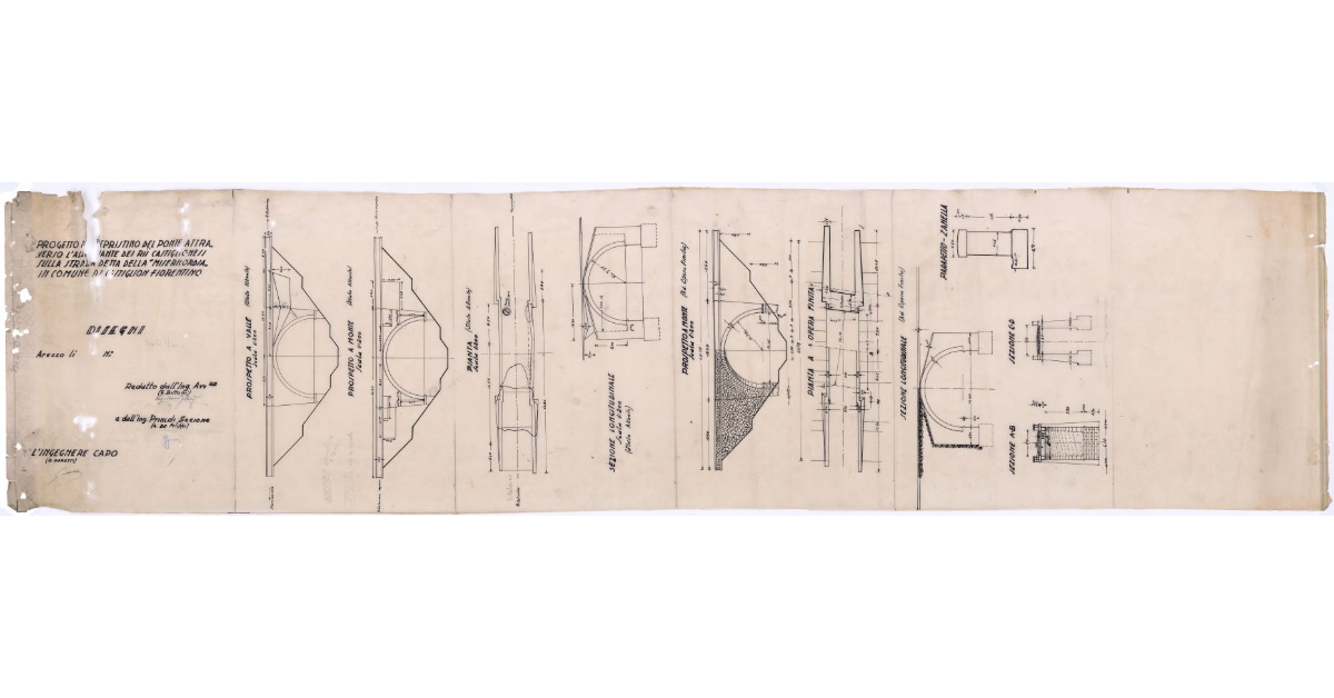 Progetto di ripristino del ponte attraverso l’Allacciante dei Rii Castiglionesi sulla strada detta della Misericordia in comune di Castiglion Fiorentino