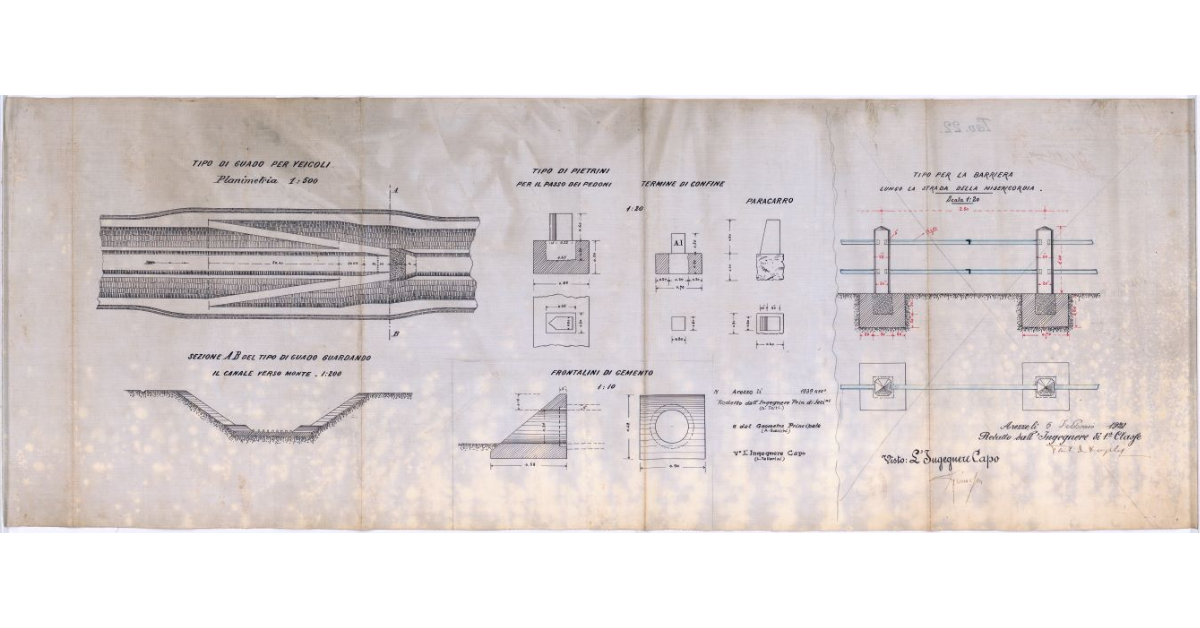 [Opere di viabilità sull'Allacciante dei Rii Castiglionesi in Valdichiana]