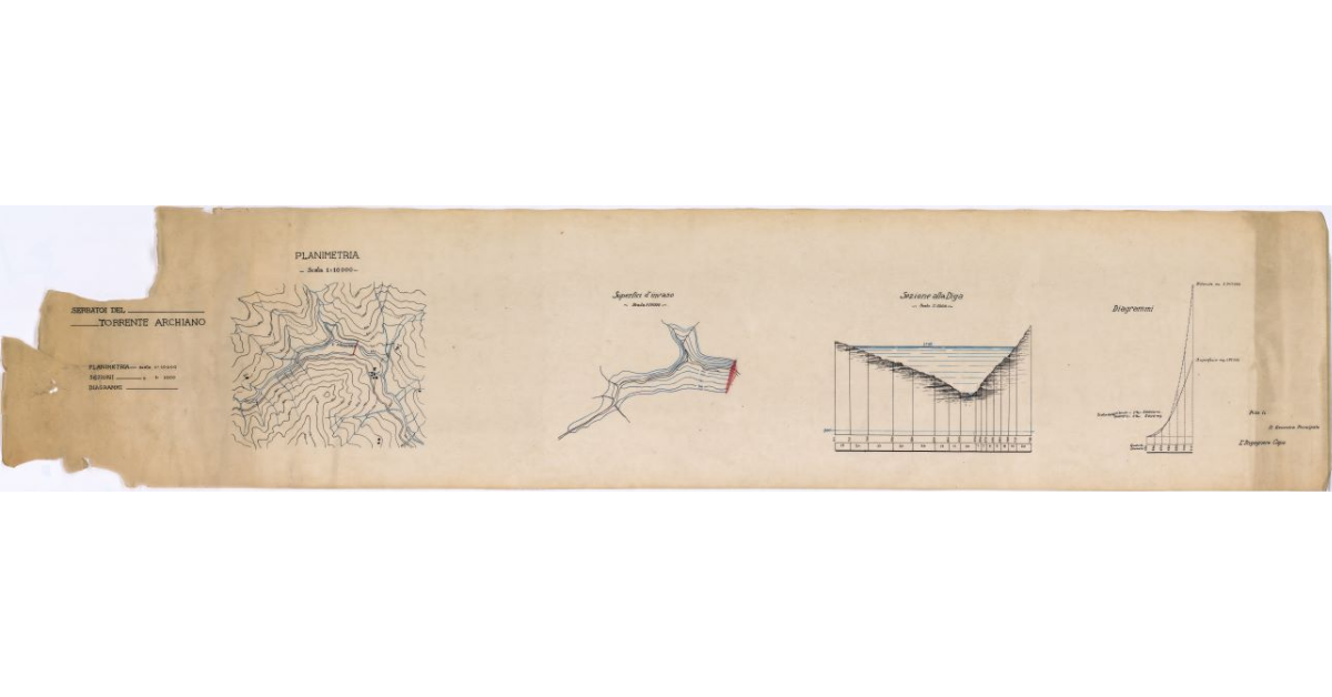 Torrente Archiano. Utilizzazione irrigua della zona compresa fra lo sbocco del torrente Gressa e il fiume Arno
