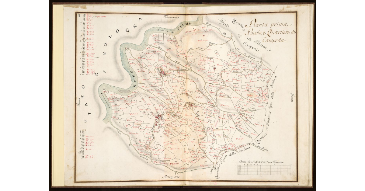 Pianta Prima. Popolo e Quartiere di Campeda