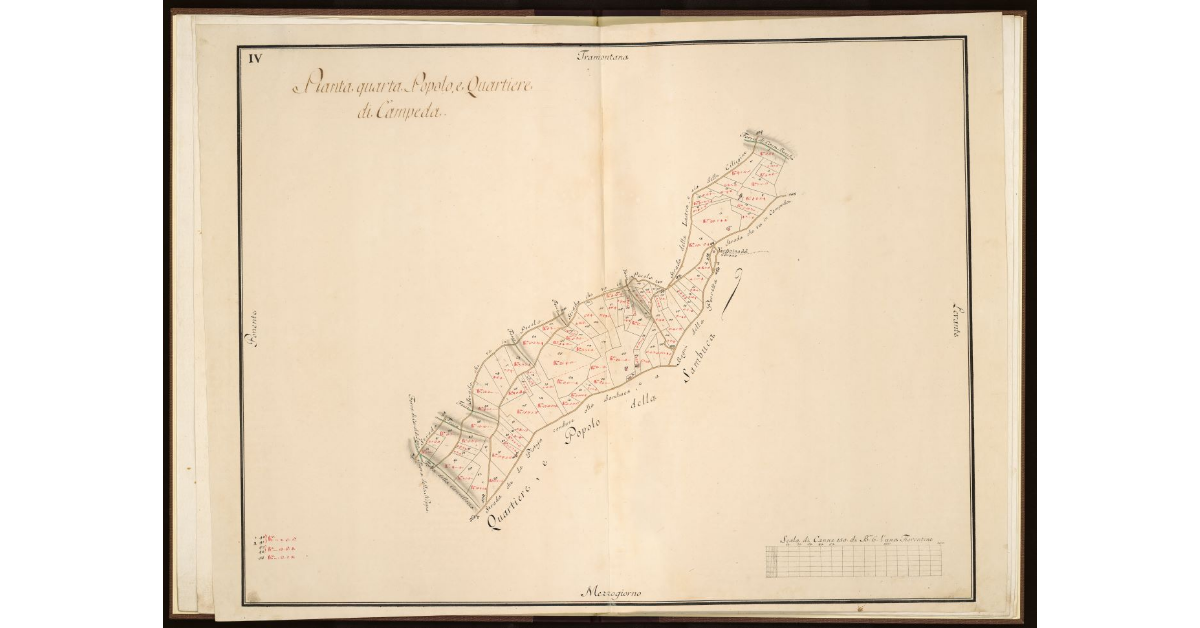 Pianta Quarta. Popolo e Quartiere di Campeda