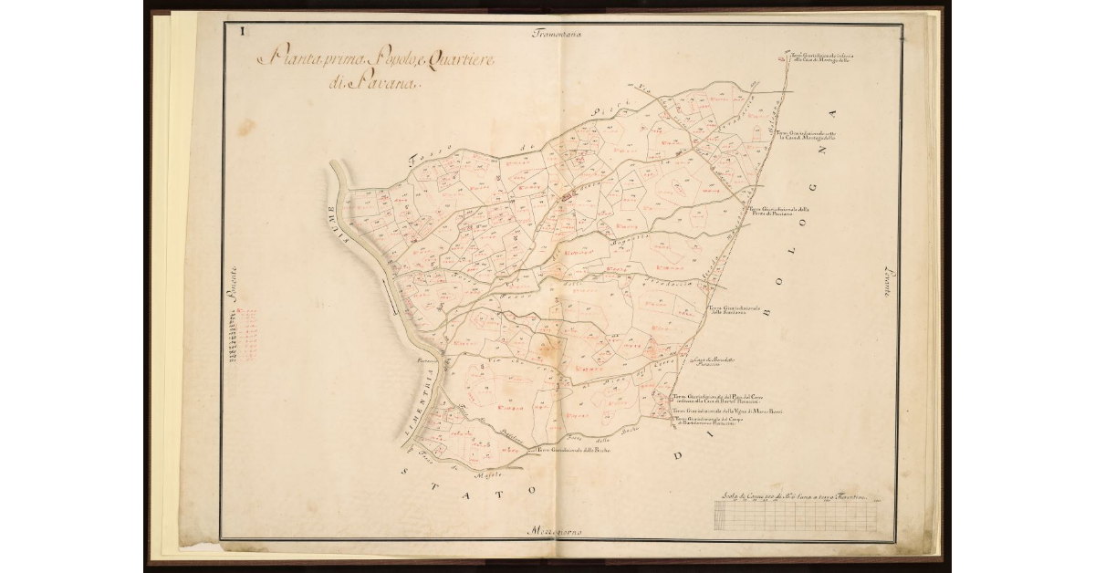 Pianta Prima. Popolo e Quartier di Pavana