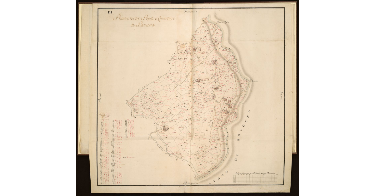 Pianta Terza. Popolo e Quartiere di Pavana