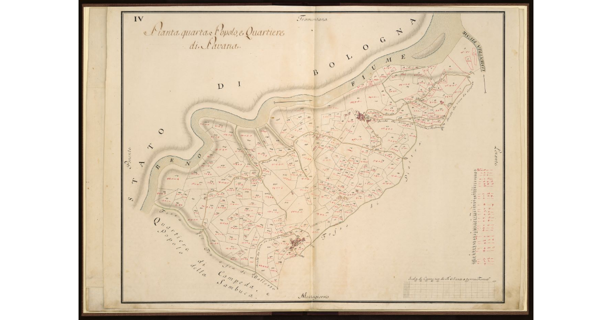 Pianta Quarta. Popolo e Quartiere di Pavana