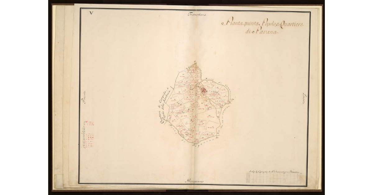 Pianta Quinta. Popolo e Quartiere di Pavana