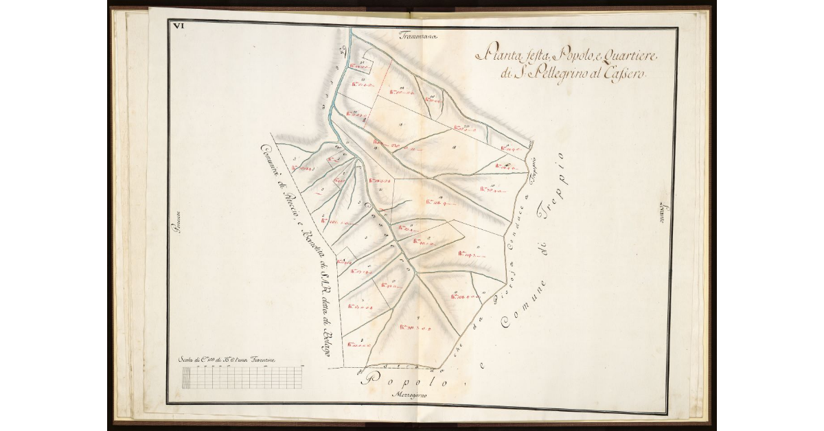 Pianta sesta. Popolo e Quartiere di S. Pellegrino al Cassero