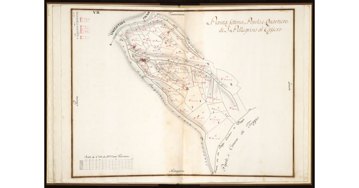 Pianta Settima. Popolo e Quartiere di S. Pellegrino al Cassero