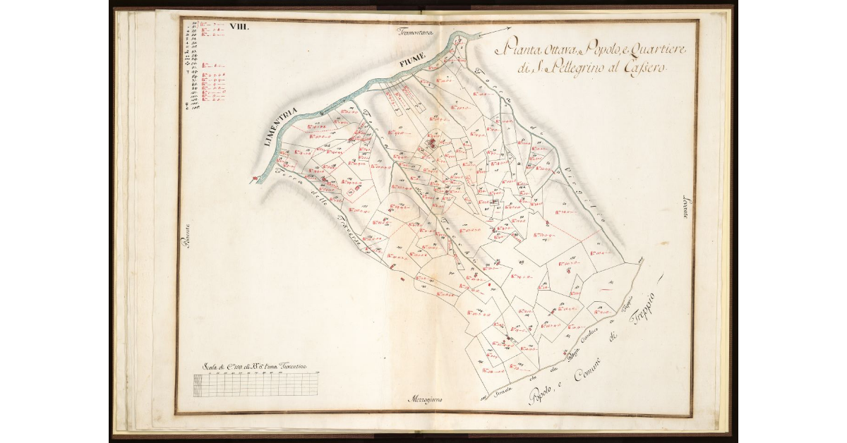 Pianta Ottava. Popolo e Quartiere di S. Pellegrino al Cassero