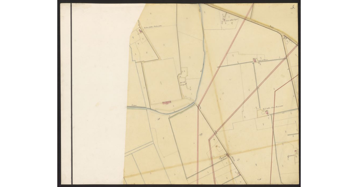 Linee progettate da Poccianti per la nuova incinta di Livorno [Foglio 5]