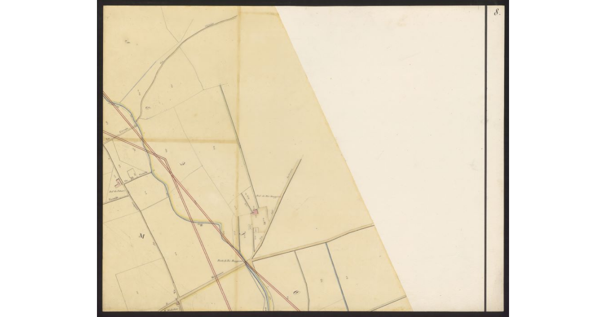 Linee progettate da Poccianti per la nuova incinta di Livorno [Foglio 8]