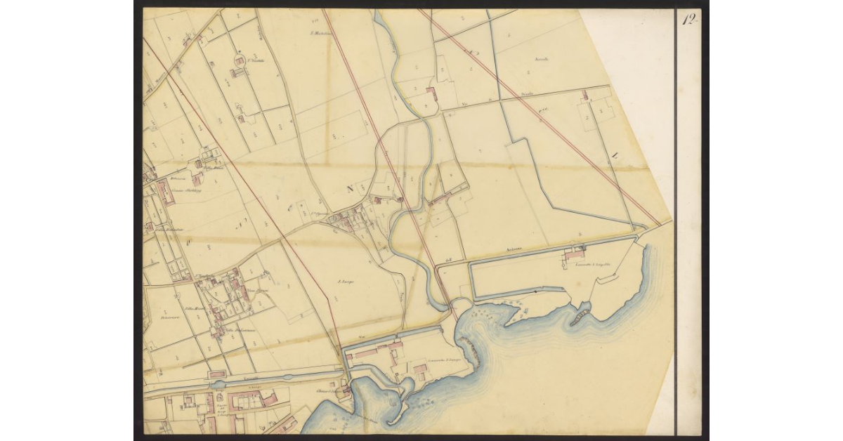 Linee progettate da Poccianti per la nuova incinta di Livorno [Foglio 12]