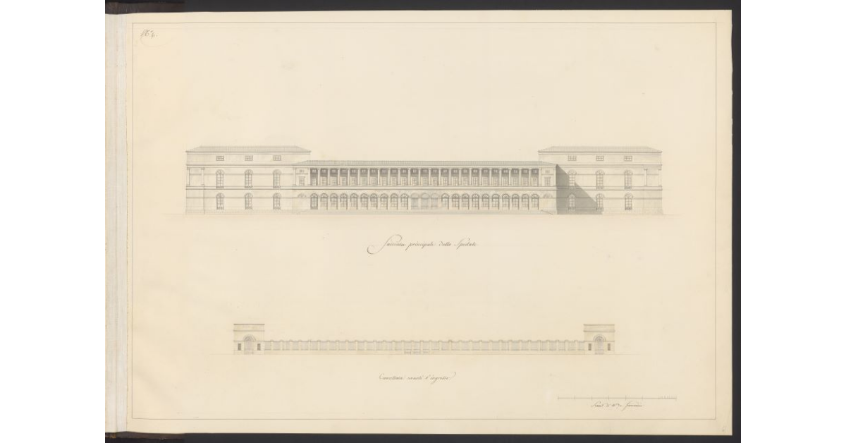 Facciata principale dello Spedale