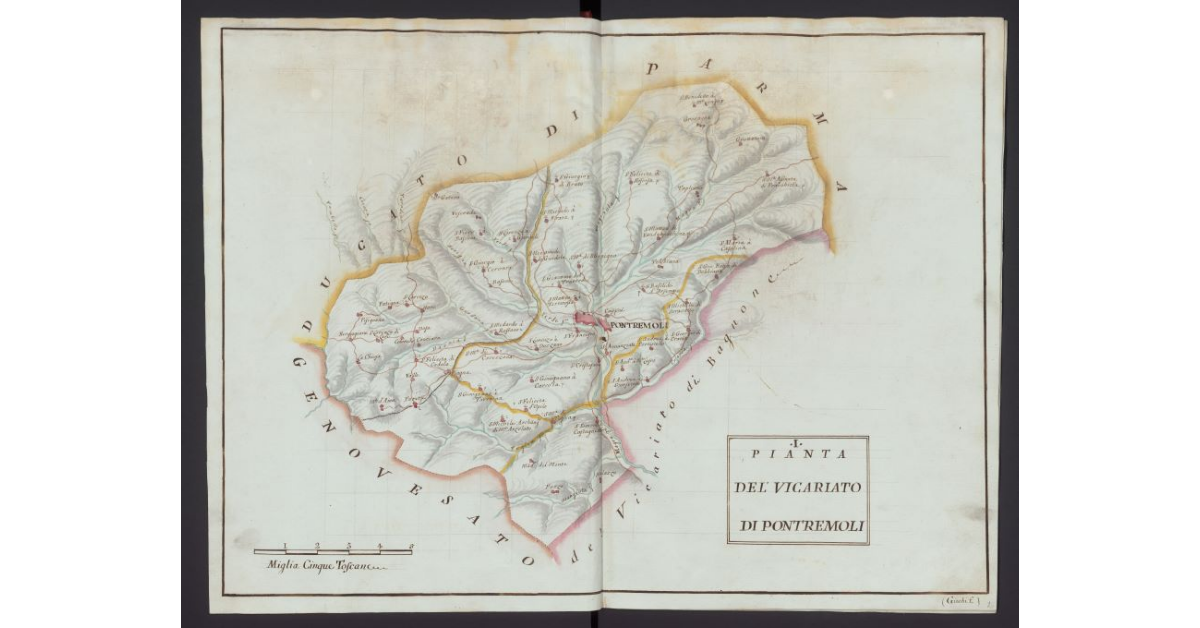 Pianta del Vicariato di Pontremoli