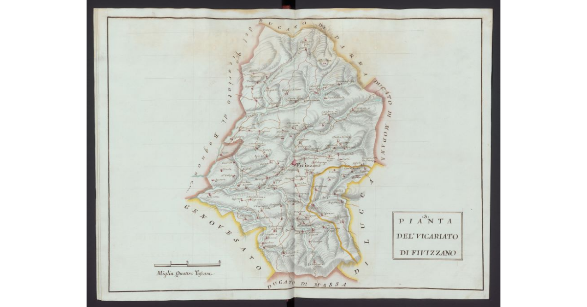 Pianta del Vicariato di Fivizzano