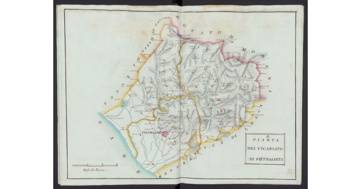 Pianta del Vicariato di Pietrasanta