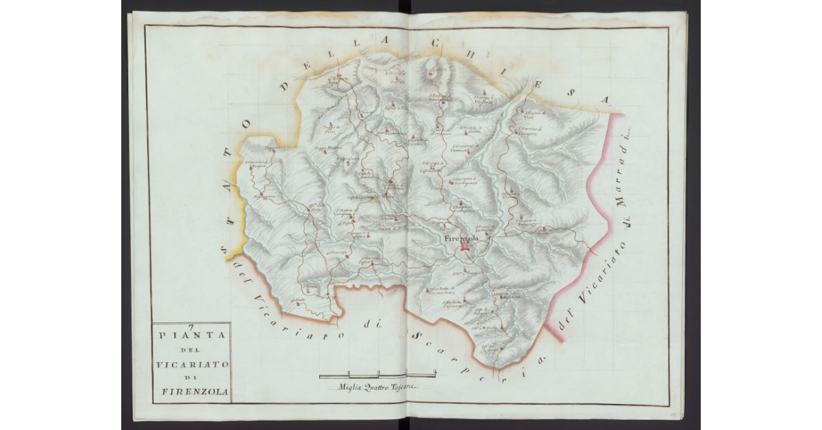 Pianta del Vicariato di Firenzuola