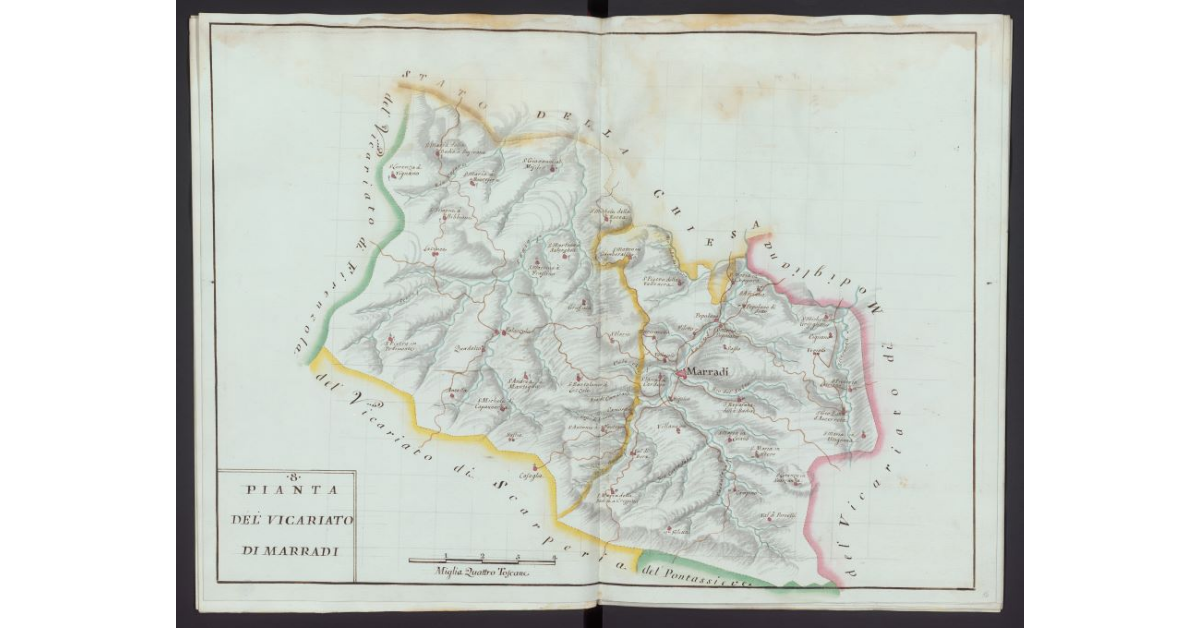 Pianta del Vicariato di Marradi