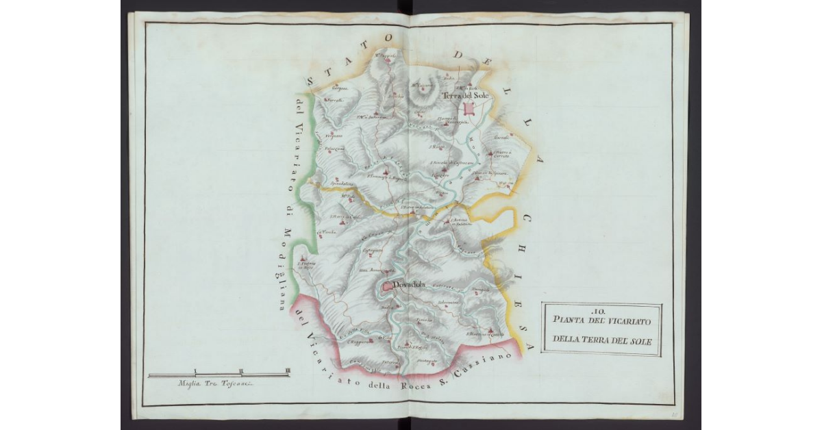 Pianta del Vicariato di Terra del Sole