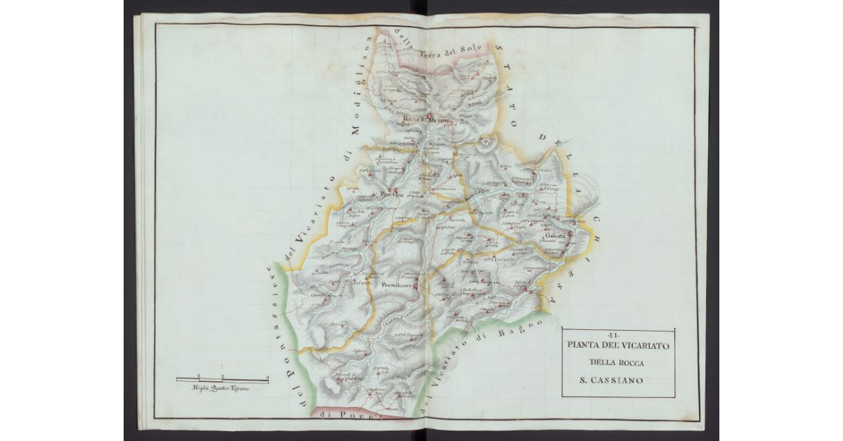 Pianta del Vicariato di Rocca S. Casciano