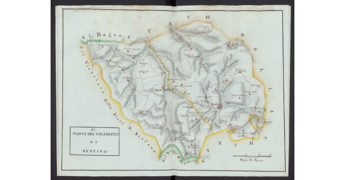 Pianta del Vicariato di Sestino