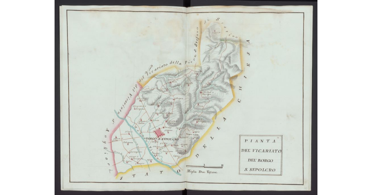 Pianta del Vicariato di Borgo S. Sepolcro