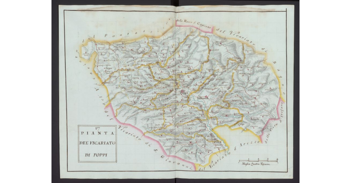 Pianta del Vicariato di Poppi