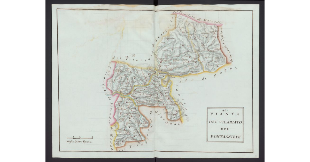 Pianta del Vicariato di Pontassieve