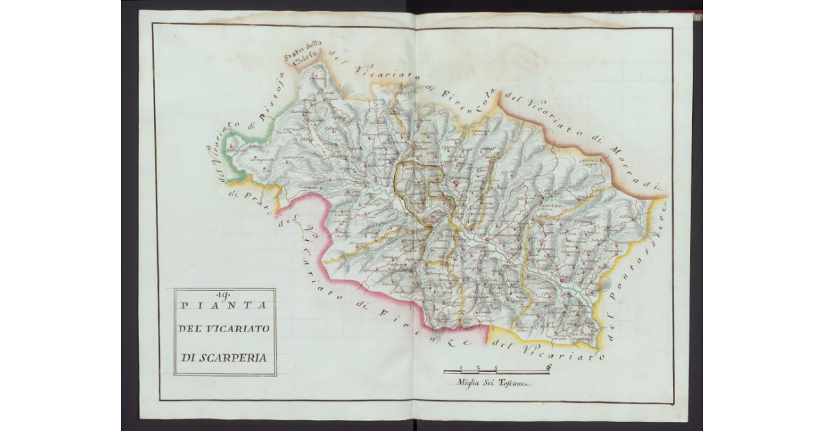 Pianta del Vicariato di Scarperia