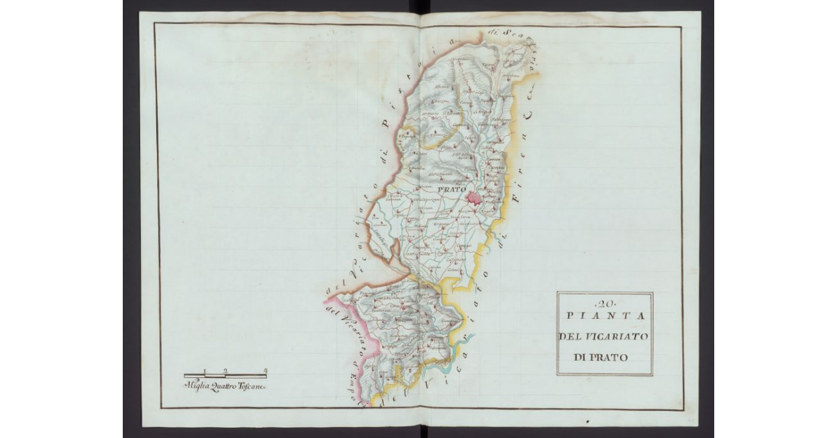 Pianta del Vicariato di Prato