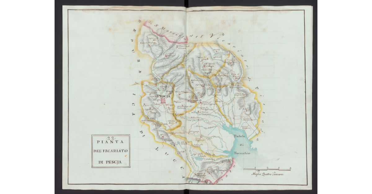 Pianta del Vicariato di Pescia