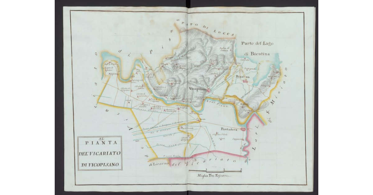 Pianta del Vicariato di Vicopisano