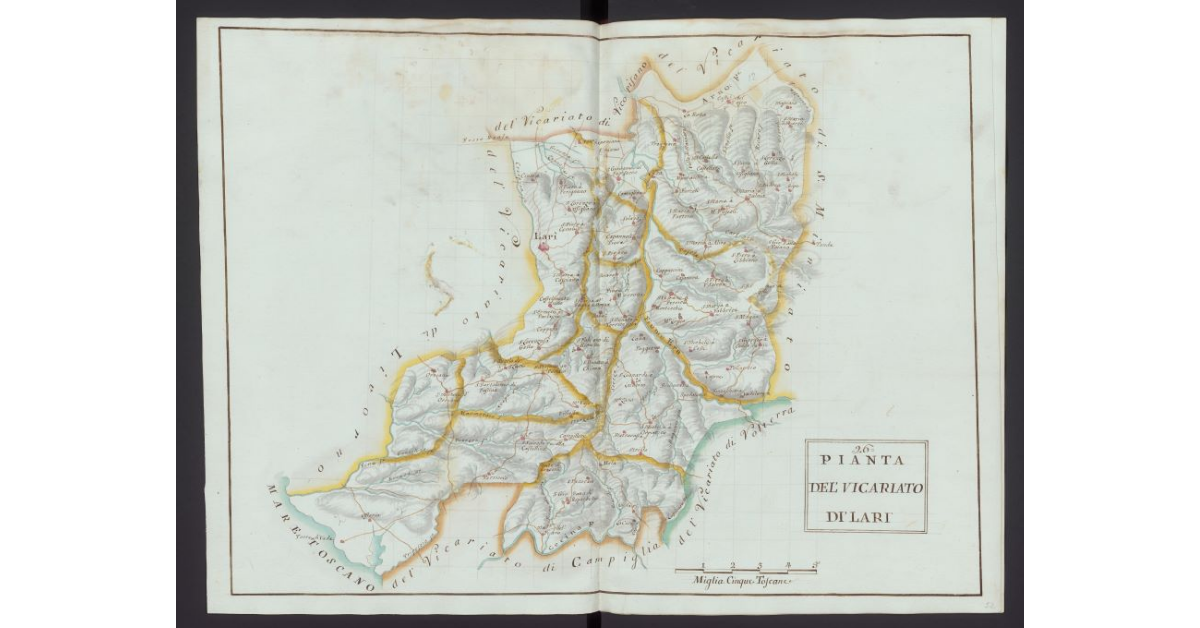 Pianta del Vicariato di Lari