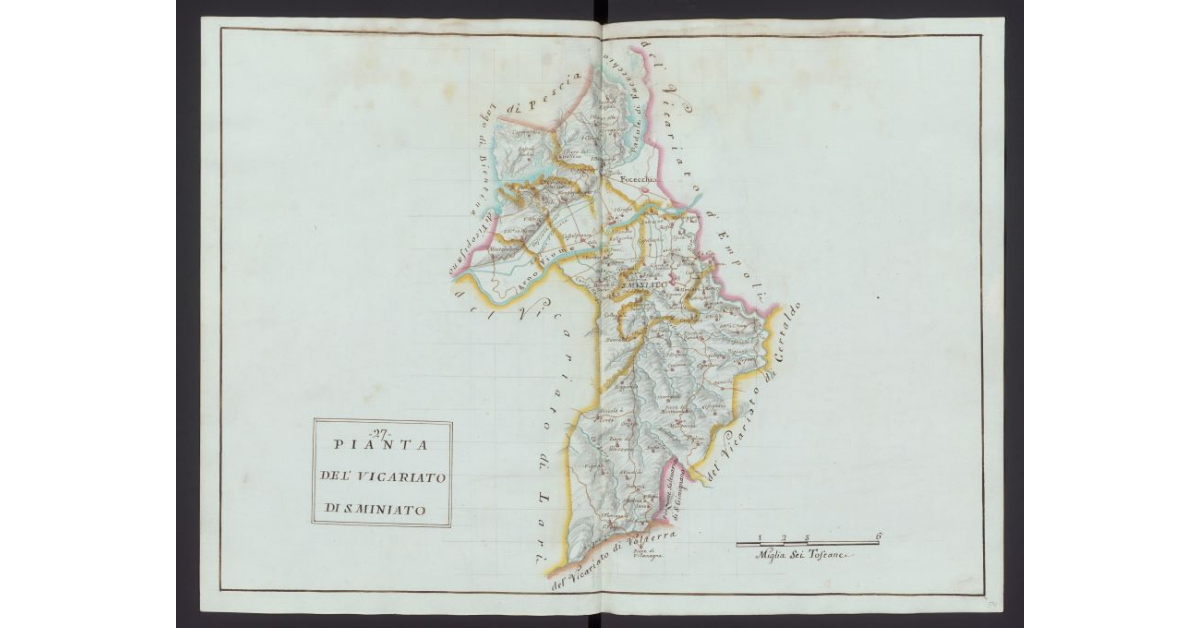 Pianta del Vicariato di San Miniato