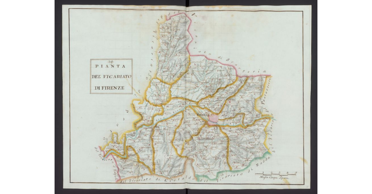 Pianta del Vicariato di Firenze