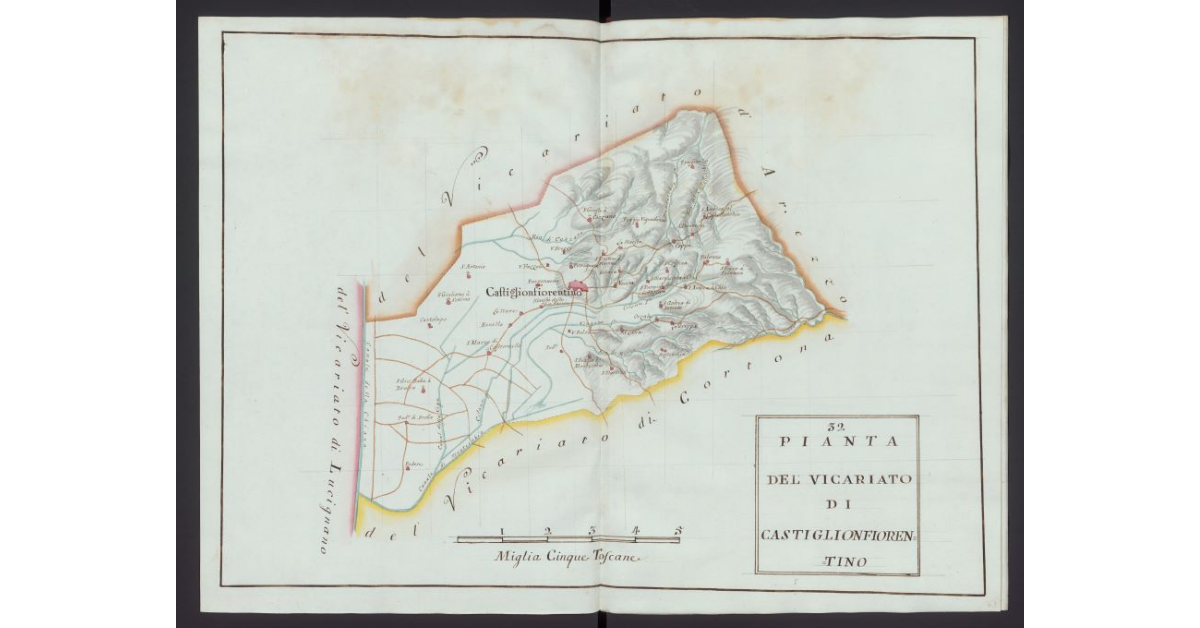 Pianta del Vicariato di Castiglione Fiorentino