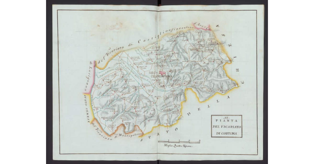 Pianta del Vicariato di Castiglione Fiorentino