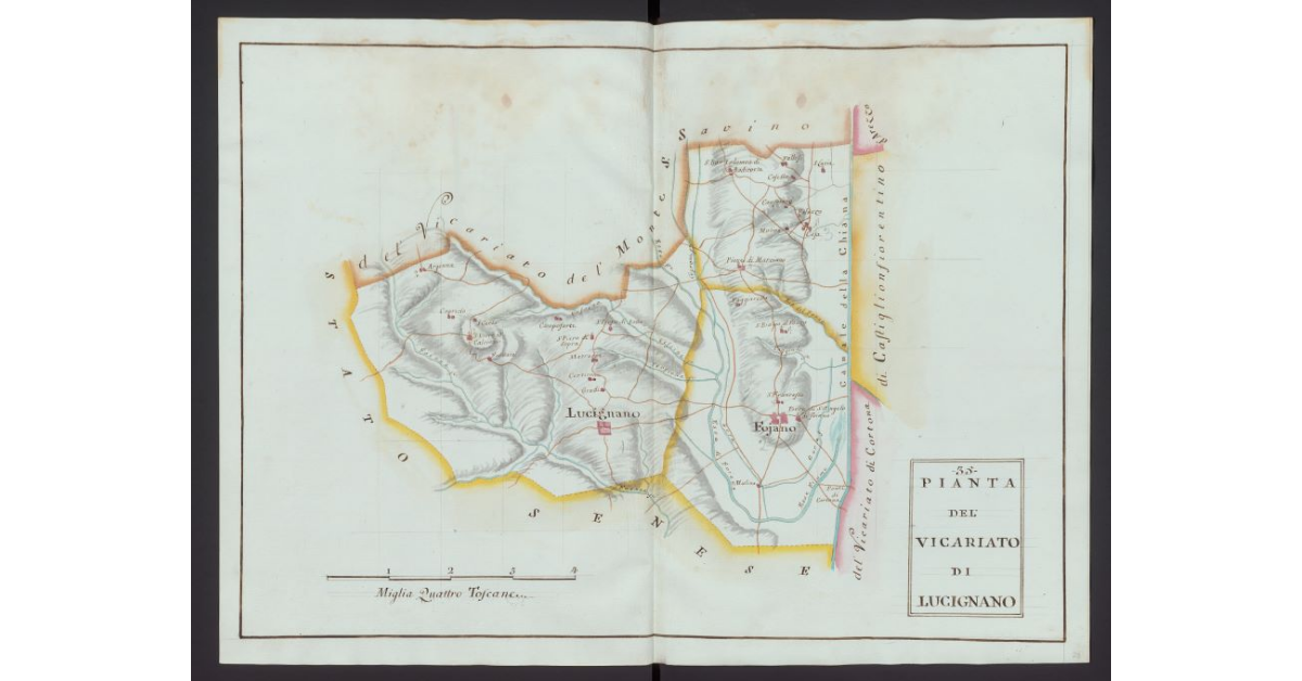 Pianta del Vicariato di Lucignano