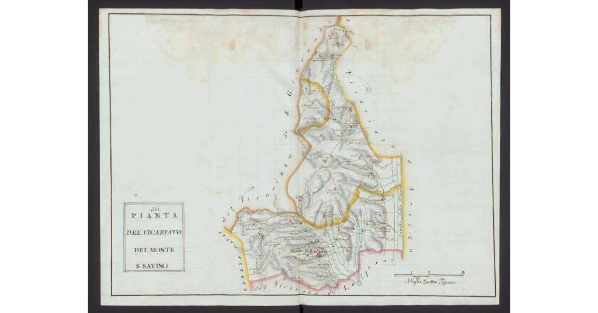 Pianta del Vicariato di Monte S. Savino