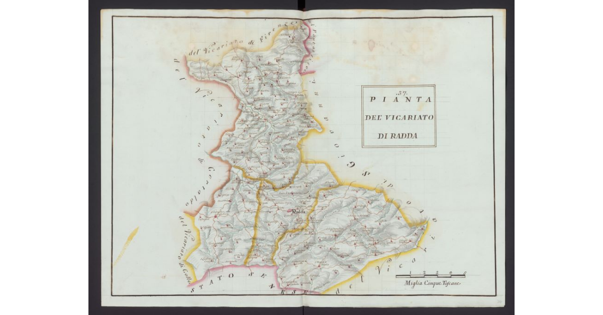 Pianta del Vicariato di Radda