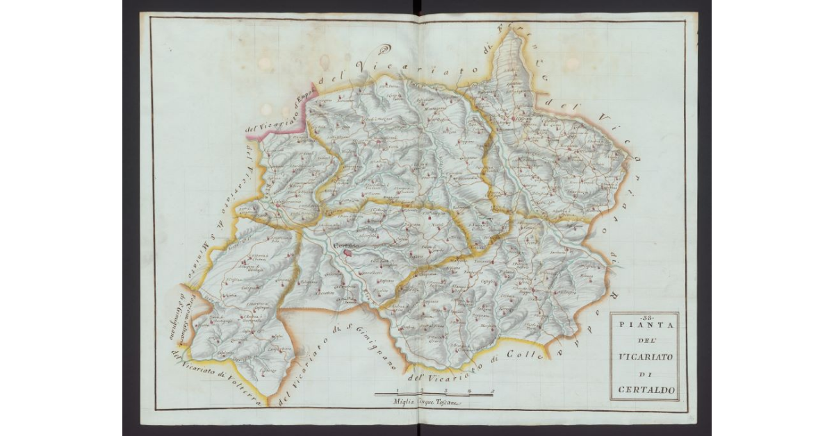 Pianta del Vicariato di Certaldo