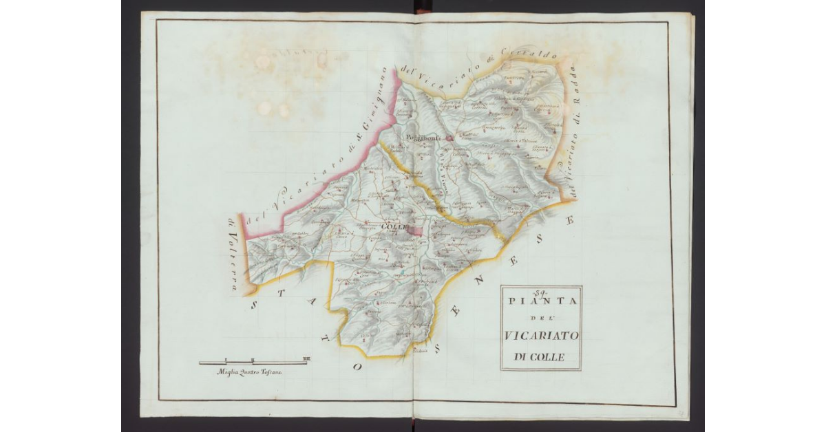 Pianta del Vicariato di Colle